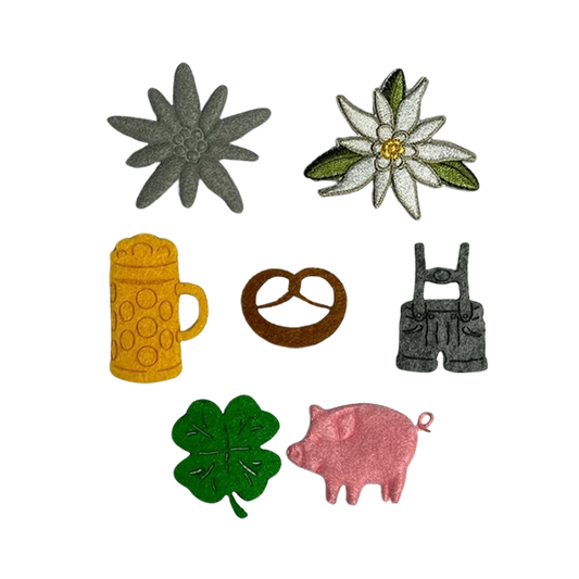 Zirbenkissen grau/weiß großkariert - Bayrische-Motive - 30x20 cm - Lederhose - Alpenzauber®