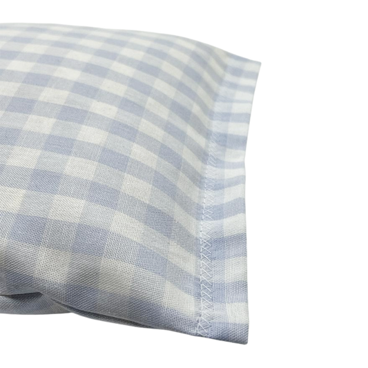 Heukräuterkissen hellblau/weiß großkariert - Vielfältige-Motive - 30x20 cm - Lederhose - Alpenzauber®