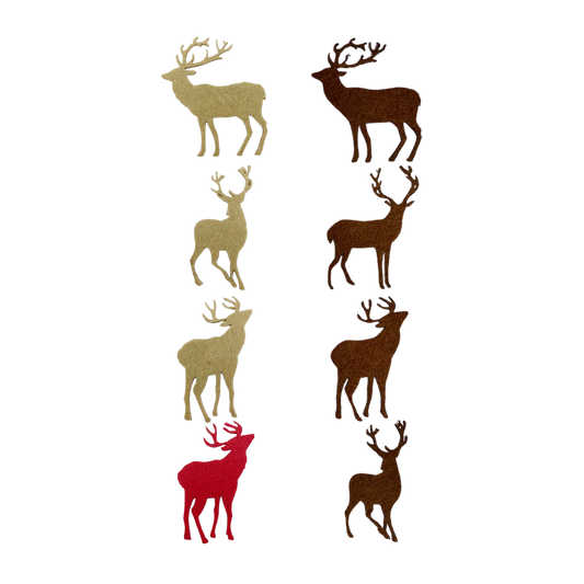 Zirbenkissen beige/weiß großkariert - Hirsch-Motive - 30x20 cm - Hirsch beige (1) - Alpenzauber®