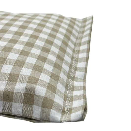 Heukräuterkissen beige/weiß großkariert - Vielfältige-Motive - 30x20 cm - Lederhose - Alpenzauber®