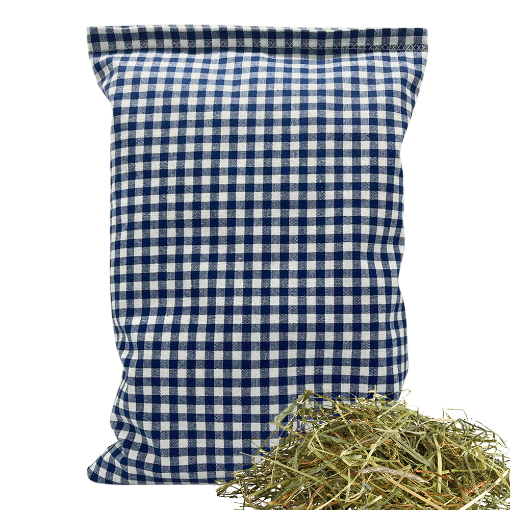 Heukräuterkissen blau/weiß kariert - Vielfältige-Motive - 30x20 cm - Ohne Motiv - Alpenzauber®