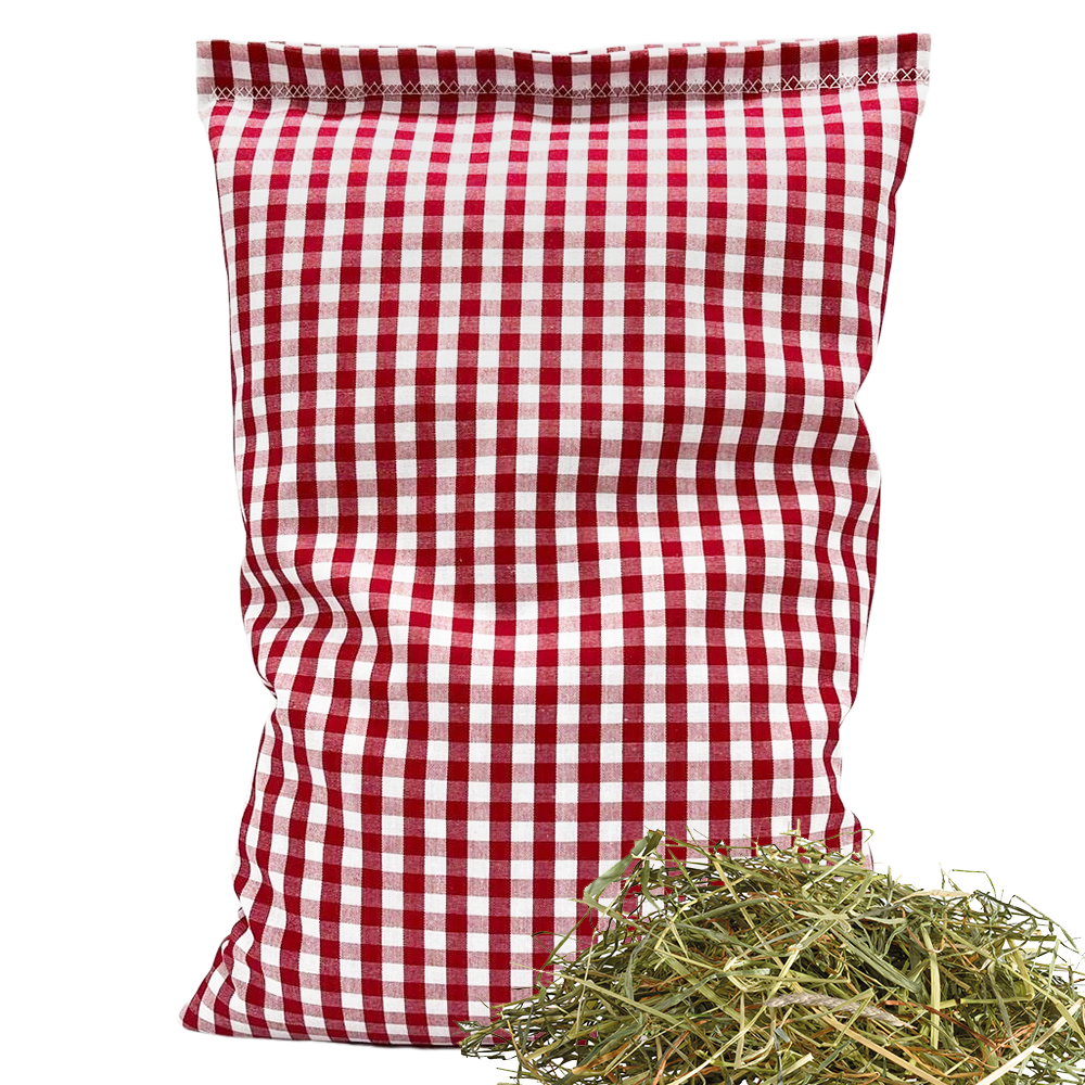 Heukräuterkissen rot/weiß kariert - Vielfältige-Motive - 30x20 cm - Ohne Motiv - Alpenzauber®