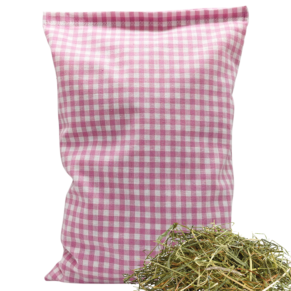 Heukräuterkissen rosa/weiß kariert - Vielfältige-Motive - 30x20 cm - Ohne Motiv - Alpenzauber®