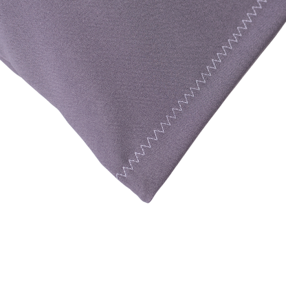 Baumwoll Zirbenkissen grau mit versch. Herz-Motiven - 30x20 cm