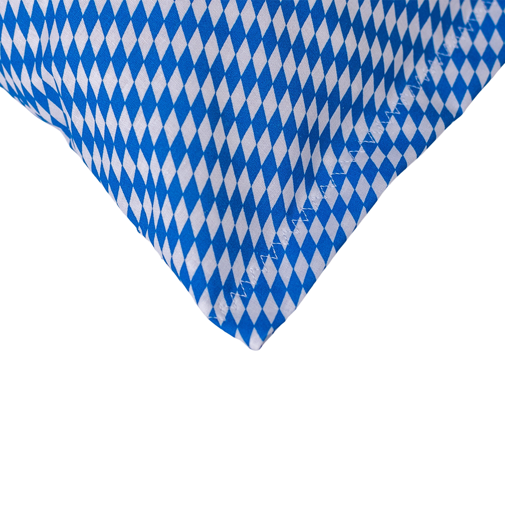 Baumwoll Zirbenkissen bayrisch mit Lederhose - 30x20 cm