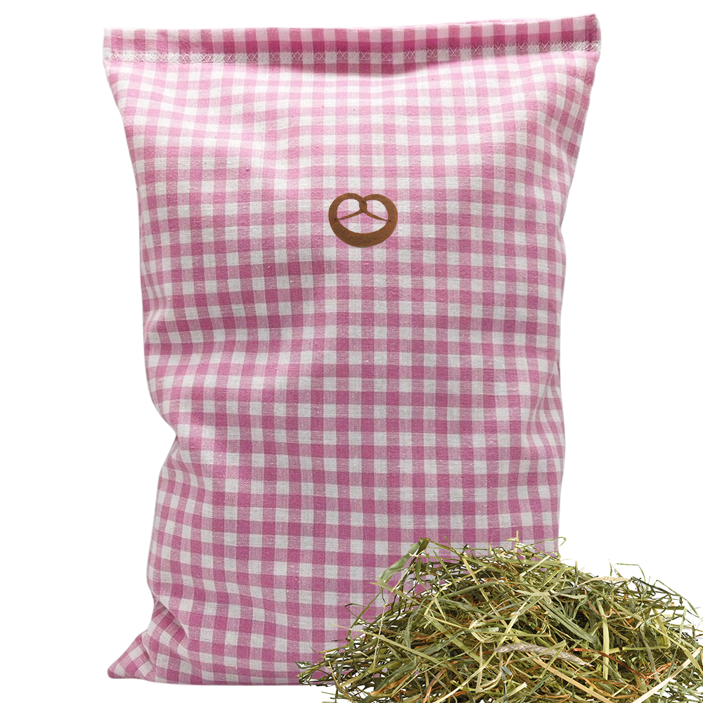 Baumwoll Kräuterkissen pink/weiß kariert mit vielfältigen Motiven - 30x20 cm