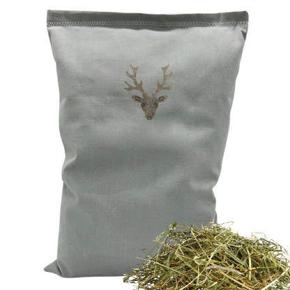Baumwoll Kräuterkissen grau mit vielfältigen Motiven - 30x20 cm